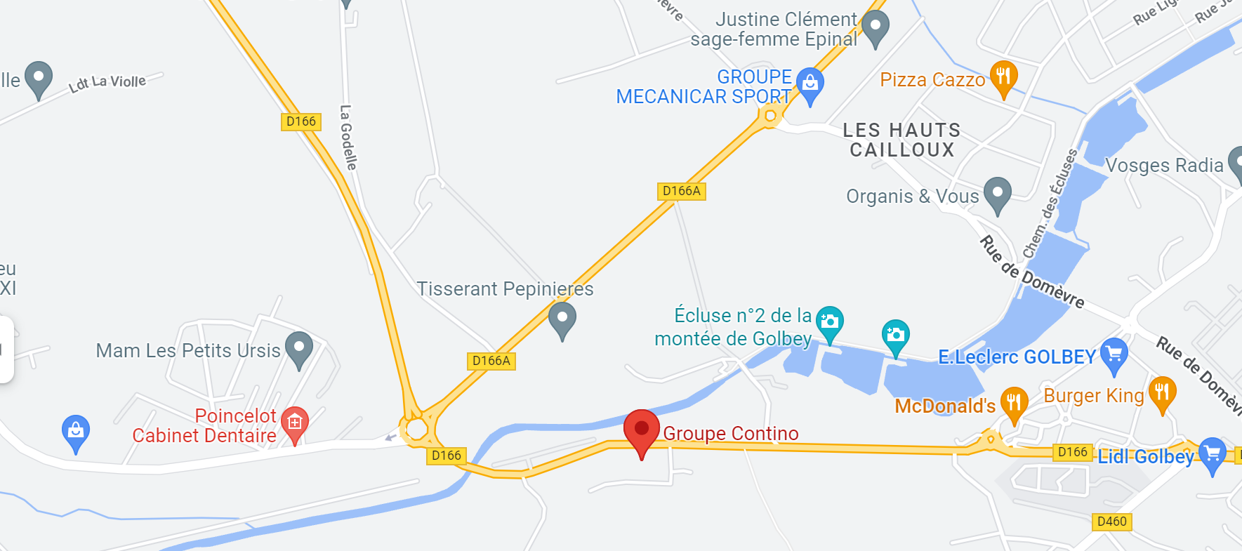plan d'accès groupe contino